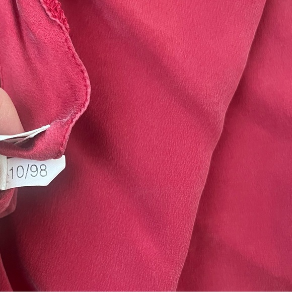 Vintage Victoria Secret Silk Red Slip Dress Spaghetti Straps Nightgown Sexy Soft - Picture 4 of 7